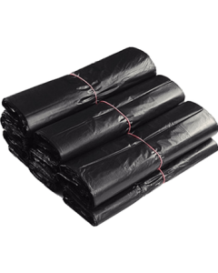 Tianping Chaohui Vest-Style Handheld Trash Bags Black 32*52cm 100pcs Thickened Single-Layer 1-Sil Garbage Cleaning Bags Plastic Bags