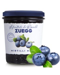 ZUEGG German Imported Galina Fruit Jam Blueberry Jam in Glass Jar, Perfect for Ice Cream and Bread, 320g