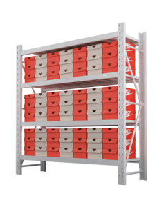Sherfu Heavy-Duty 240kg/Layer Medium Storage Shelf Warehouse Rack Home Storage Shelf 200*60*200cm