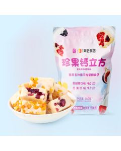 Western High-Calcium Delicate Fruit Milk Skin 250g/Bag Handmade Filled Inner Mongolia Specialty Yogurt Block with Assorted Dried Fruits