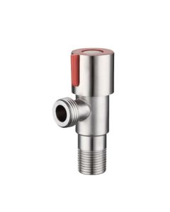 Deyu Tools Angle Valve 304 Stainless Steel Angle Valve Full Brass Angle Valve 4-Point 201 Angle Valve Red Wheel (Brass Core) One Price