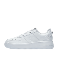 Jordan Women's Sneakers Board Shoes Leather Upper Casual Fashion Versatile Air Force One Thick Sole Height-Increasing White Shoes