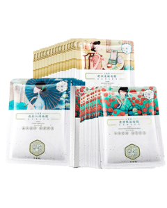 Flower Knows Herborist Skincare Hyaluronic Acid Hydrating Moisturizing Mask for Pore Refining & Brightening (40 Sheets)