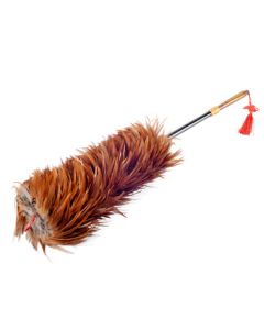 Chu Ge Ge Extendable Dusting Duster for Home and Car Use, Washable Electrostatic Feather Duster for Dust Removal, Brown