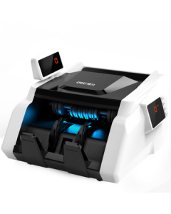 Delic Banknote Counter, Compact Portable Money Counter with UV/MG/IR Detection for New RMB, Dual-Screen Commercial & Home Use Class C Bill Counting Machine