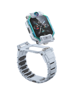 Xiaotiancai Smartwatch Z9 - Temperature Monitoring Smart Watch for Kids, 4G Video Calling Dual Camera GPS Tracker for Boys and Girls, Moon Rock Gray Unisex Watch