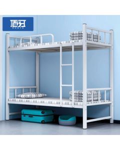 Boxuetong Steel Double Deck Bed Dormitory Bunk Bed Apartment Iron Frame Bed Student Bed 2000*900*1800mm Bunk Bed