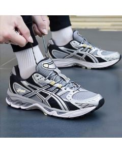 ASICS Unisex Casual Shoes Fashionable GEL-NIMBUS 10.1 Cushioned Comfort Low-Top Sneakers Grey 44