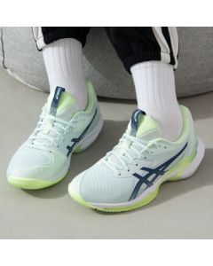 ASICS Women's All-Season Tennis Shoes 1042A250-300 Turquoise/Blue Size 37