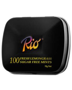 Rio Sugar-Free Mints Lemon Vanilla Flavor 15g - Fresh Breath, Chewing Gum, Strong & Refreshing, Casual Snack