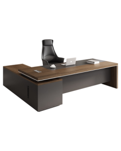 Senfia Executive Office Desk, Large Manager Desk with Chair, Single-Person Office Desk, 1.8m Boss Desk