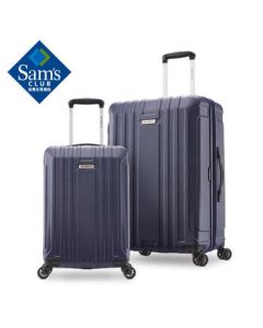 Samsonite 2-Piece Set (20-inch and 28-inch Spinner Luggage) Dark Blue Zipper