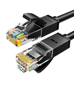 UGREEN Cat6 Ethernet Cable 2m Gigabit High-Speed 5G Broadband Network Patch Cord for Home PC Laptop Router CCTV Compatible with 2.5G Black 20160