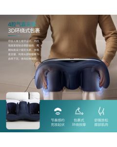 PHILIPS Knee Massager 3D Air Wave with Heat and Vibration, Advanced Knee Care and Warmth, Multi-Functional Home Massager and Foot Therapy Machine 5401L