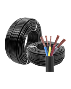 Jiayan RVV 5*4mm² Flame Retardant National Standard Five-Core Power Cable Outdoor Multi-Strand Copper Flexible Sheathed Wire 1 Meter