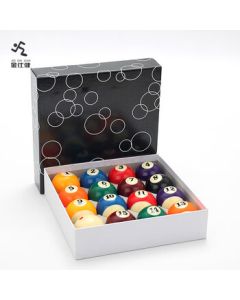 Jinshijian Black 8 Crystal Pool Balls American 16-Color Billiards Cue Snooker Balls 5.72CM Black Box A-Grade Standard Balls