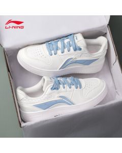 LI-NING Women's Casual Sneakers Genuine Autumn 2025 New Low-Top Breathable Lightweight Soft-Soled Sports Shoes White Sneakers