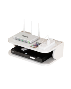 Anerya No-Drill Wall Mount Shelf for Set-Top Box, Living Room TV, Bedroom Router, and Set-Top Box Holder