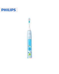 Philips (PHILIPS) Kids Sonic Electric Toothbrush for Ages 4-6-12, 2 Modes Gentle Cleaning, Starlight Blue HX5232/01