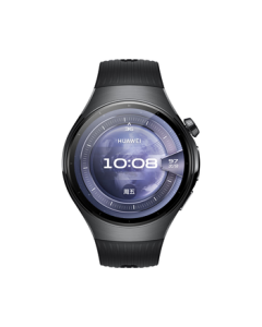 HUAWEI WATCH 5 46mm Basic Model Deep Sienna Stainless Steel Case Sky Black | First X-TAP Smart Window eSIM Smartwatch | Huawei Smart Watch 5