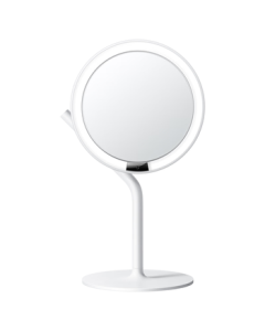 AMIRO LED Smart Makeup Mirror with Light - Portable Desktop Dressing Mirror, Practical Birthday Gift for Women, Mini3 Minimalist White