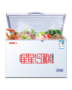 XINGXING (XINGX) 355L Single-Temperature Freezer, Convertible Refrigerator/Freezer with Top-Open Door, Power-Outage Protection BD/BC-355E
