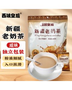 Western Region Queen Xinjiang Specialty Salted Milk Tea Powder 400g, Rich Aroma Instant Drink, Reba's Choice Xinjiang Milk Tea, Mid-Autumn Festival