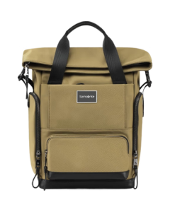 Samsonite Casual Fashion Backpack Laptop Bag 16-inch Unisex Backpack with Spliced Leather Expandable Stylish High Appearance