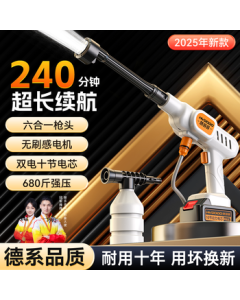 Huiduoduo Car Wash Machine 2025 Latest Model, Home Use High-Pressure Long-Range Water Spray, Auto Suction, Manual & Automatic Combo, Compact & Powerful