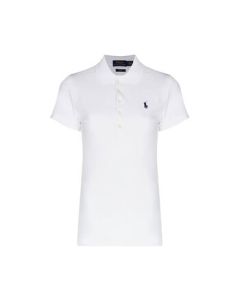 Polo Ralph Lauren Women's Casual Short-Sleeve Polo Shirt 211870245 001 White L