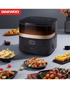 DAEWOO Air Fryer, Large Capacity Multi-function Smart Visual Electric Fryer DYKZ-8016E in Morandi Gray