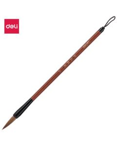 Deli 6582 Small Wolf Hair Calligraphy Brush (Light Brown) (1 Piece/Bag) 1 Bag