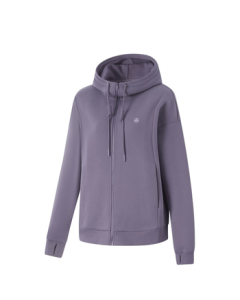 Li Ning Women's Fitness Series Hooded Pullover Loose Casual Drawstring Sweatshirt AWDU864