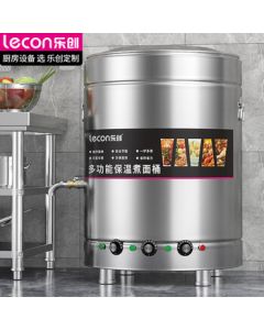 Lecon Commercial Noodle Cooking Stove High-Power Electric Noodle Cooking Pot Stainless Steel Soup Pot Congee Stove Breakfast Shop Canteen Rice Noodle Stove - LC-ZML40 [Multiple Styles Available]