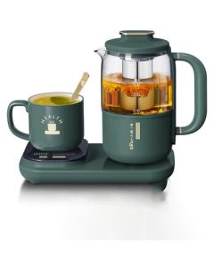 Bear Mini Health Kettle, Tea Kettle, Warming Cup Mat, Multi-functional Flower Tea Maker, Hot Water Kettle 0.8L YSH-D08E1