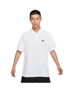 Nike Men's Short-Sleeve T-Shirt Polo Shirt Pure Cotton Sport Casual Minimalist FN3895-100 White XXL