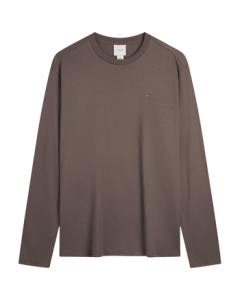 Calvin Klein Jeans 25 Fall New Men's Casual Commute CK Minimalist Embroidered Solid Color Cotton Long Sleeve T-Shirt