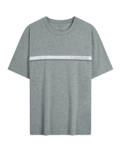 Calvin Klein Men's CK Minimalist Letter Print Running Knit Short-Sleeve T-Shirt GMF5K108, Fall 2025 New Collection