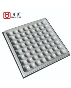 Manchi Full-Steel Ceramic Floor Tile Without Accessories Yellow Polycrystalline (Beige) 600*600*40mm MC-HT450 Price per Square Meter