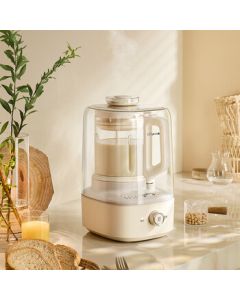 Bear Moonlight Blender, Household Fully Automatic Soy Milk Maker, Juicer, Food Processor, and Multi-Functional Blender for 2-3 People PBJ-F10K1 (Unit) 1.2L