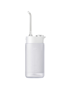 MiJia Xiaomi Portable Water Flosser F400 White Cloud-Sense Umbrella Jet Body with Storage Nozzles, 4 Cleaning Modes 【Essential for Travel】
