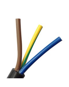 Biaoding Fixed Installation Flexible Power Cable - Black 3-Core 1.5mm² / 3×1.5mm²