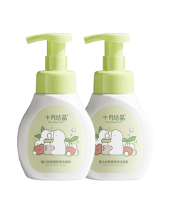 October Crystal Bottle Cleaner Amino Acid Fruit & Vegetable Wash, Bottle & Nipple Cleaning Mousse 300ml*2 Bottles