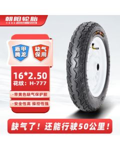 Chaoyang Tire 16x2.50 Electric Bike Vacuum Tire Dunjia Tenglong Run-Flat Anti-Puncture 8-Ply H-777