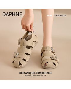 DAPHNE Platform Birkenstock Sandals 2025 Summer New Fashion Trendy Lazy Women's Versatile Beach Sandals