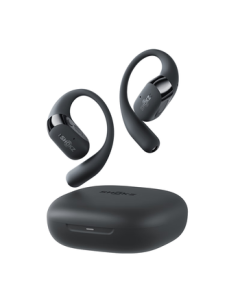 SHOKZ [New Release] OpenFit 2+ T921 Next-Gen Comfort Zone Open-Ear Bluetooth Headphones, Ear-Hook Wireless Non-Bone Conduction Headset for Sports, Running, Cycling - Rock Black