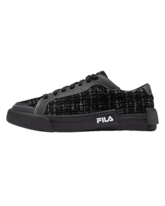 FILA FUSION Fashionable Women's Canvas Shoes - 2025 Autumn Checkered Panel Sneakers