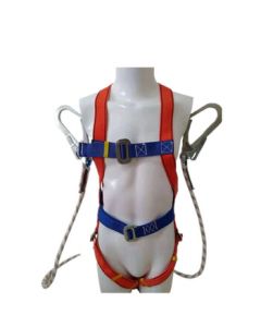 Ruiyang European-Style Safety Harness for High-Altitude Work, Fall Arrest Full-Body Harness with Five-Point System and Dual Large Hooks