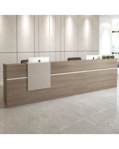 Tongzhi Company Front Desk Reception Beauty Salon Bar Simple Counter Cashier Counter 2.0m (Including 1 Mobile Cabinet)