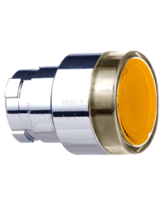 Schneider Electric Domestic XB2B Series Illuminated Button Head Yellow ZB2BW35C